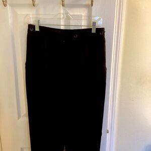 Black Crepe Pants with Lining Size 8